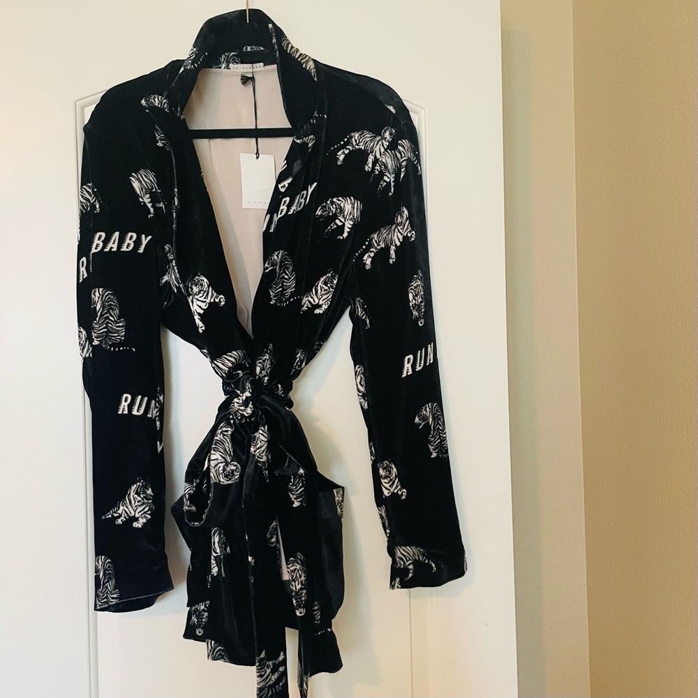 Triple RRR velvet tiger robe RUNWAY